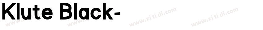 Klute Black字体转换